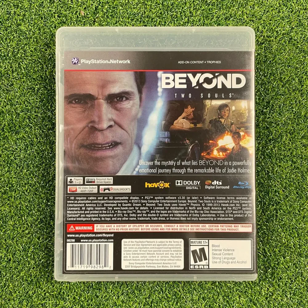Beyond: Two Souls (Sony PlayStation 3, 2013) No Inserts Tested